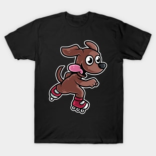 Dog Retro Roller Skate product T-Shirt